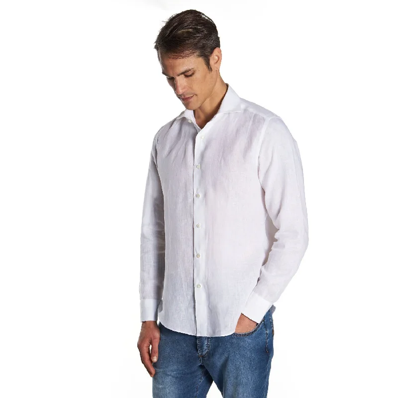 WHITE LINEN SHIRT