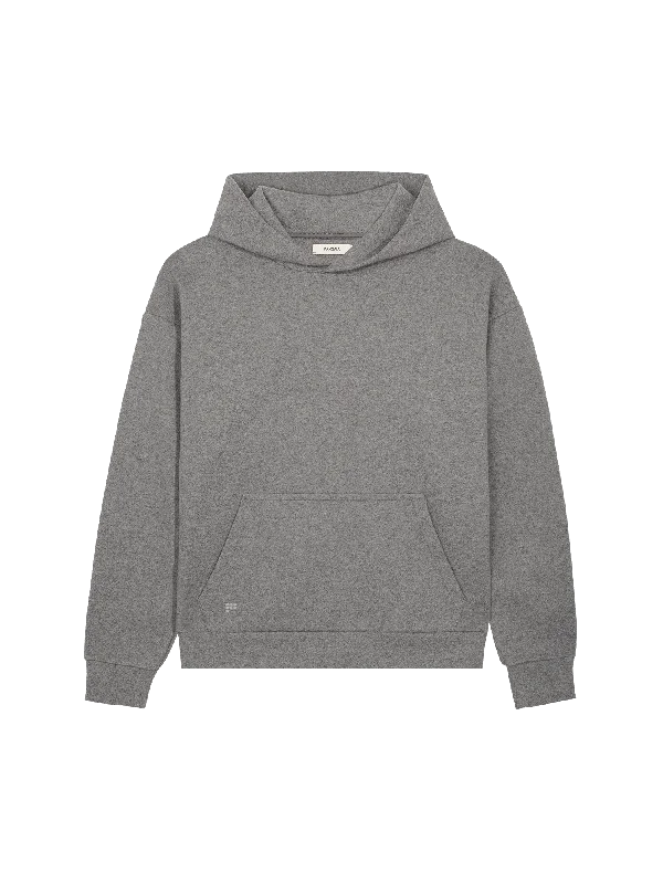 Recycled Wool Jersey Hoodie—volcanic grey