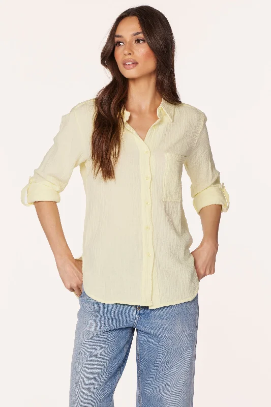 ROLL SLEEVE BUTTON FRONT SHIRT