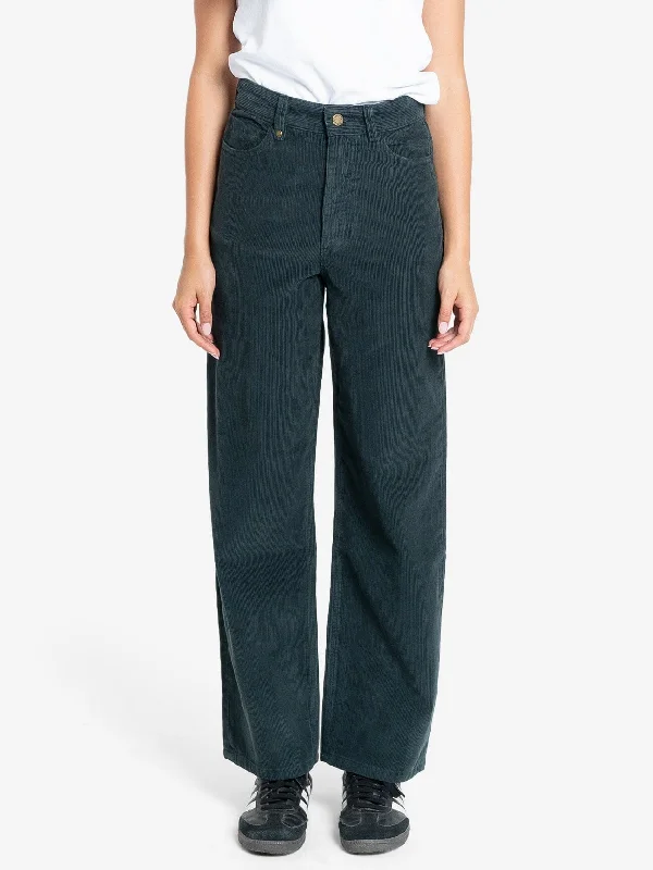 Holly Cord Pant - Dark Jade