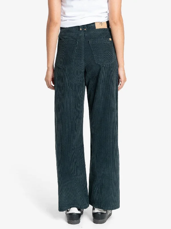 Holly Cord Pant - Dark Jade