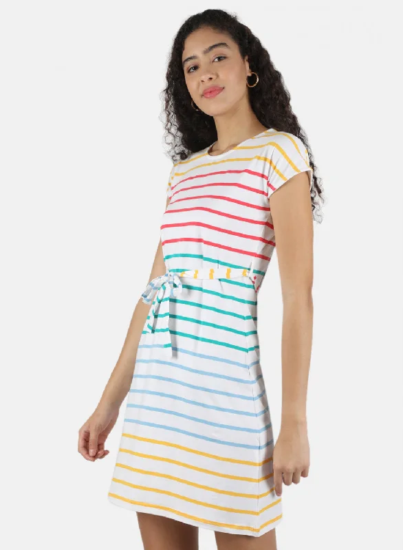 Women Multicolor Stripe Tunic