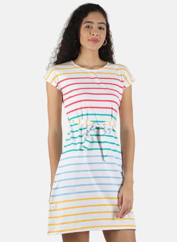 Women Multicolor Stripe Tunic