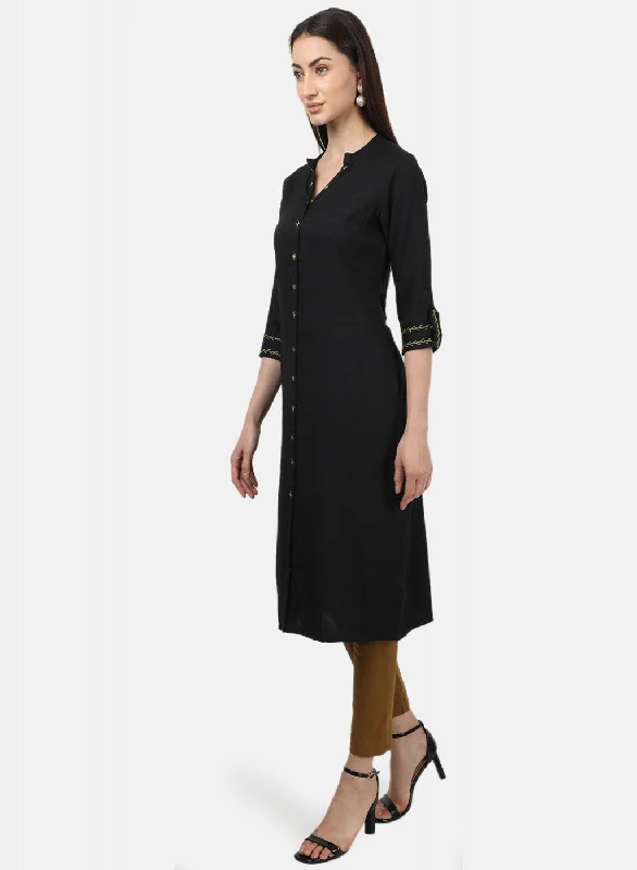 Womens Black Plain Tunics