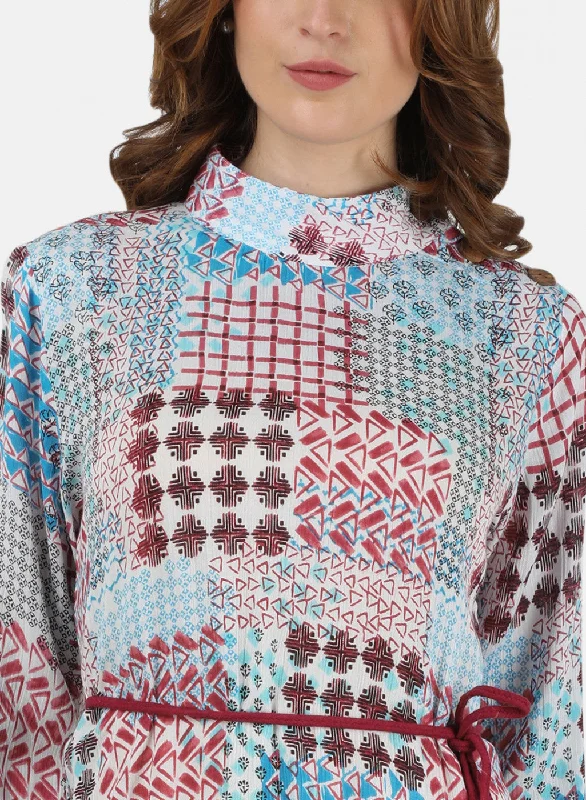 Womens Multi Color Printed Tunic