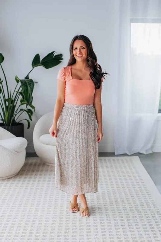 Orson Midi Skirt - Sage Mix