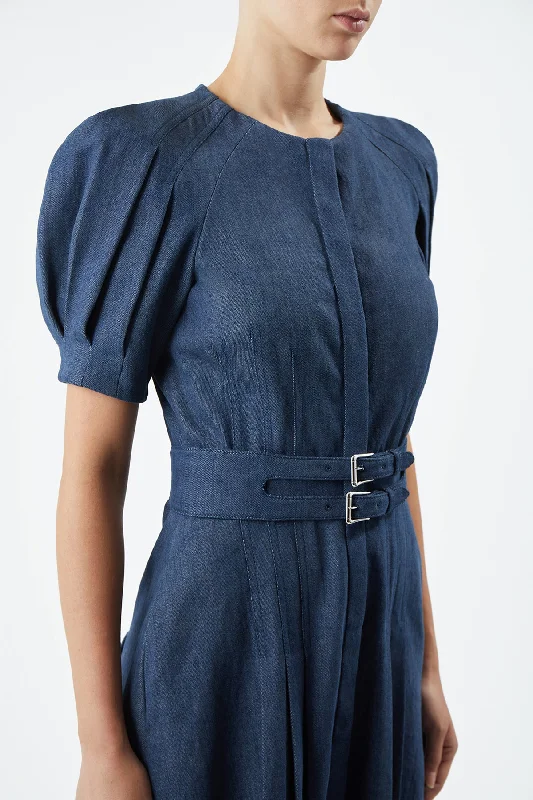 Patricia Dress in Organic Raw Denim