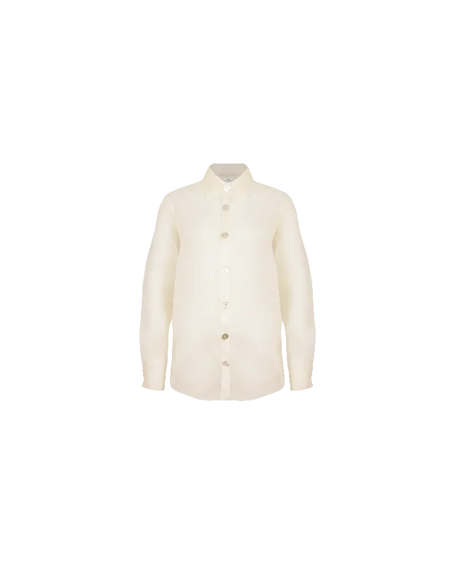 POPPY ORGANZA SHIRT IVORY