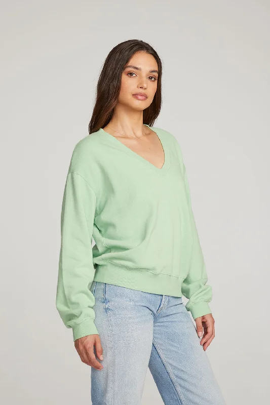 Poppy Quiet Green Pullover