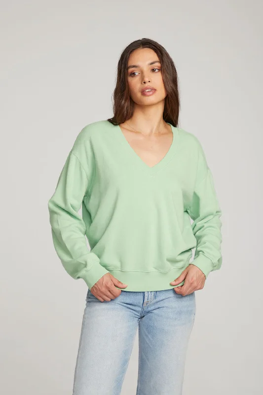 Poppy Quiet Green Pullover