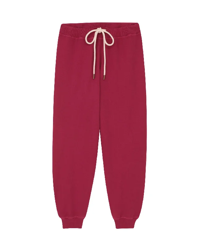 The Cropped Sweatpant. Solid -- Sweet Plum