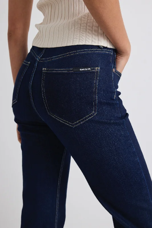 Farah Indigo High Rise Soft Flare Jean