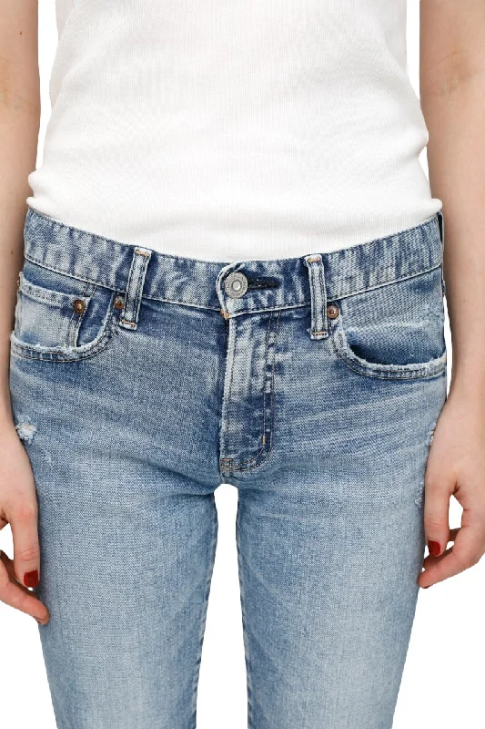 Moussy Denim Ithan Skinny Jeans in Light Blue