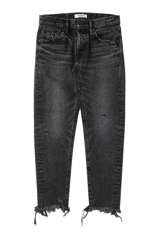 Moussy Denim Keller Tapered Jeans in Black