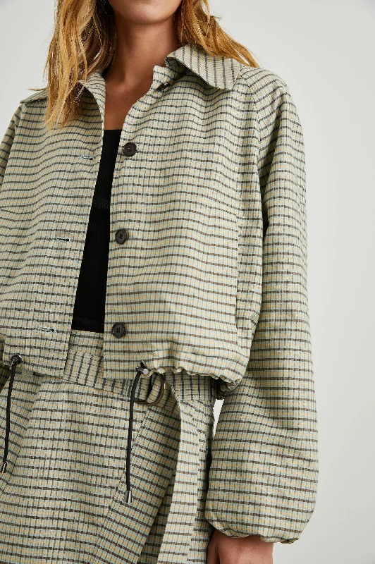 NORTH JACKET - SAGE MINI CHECK