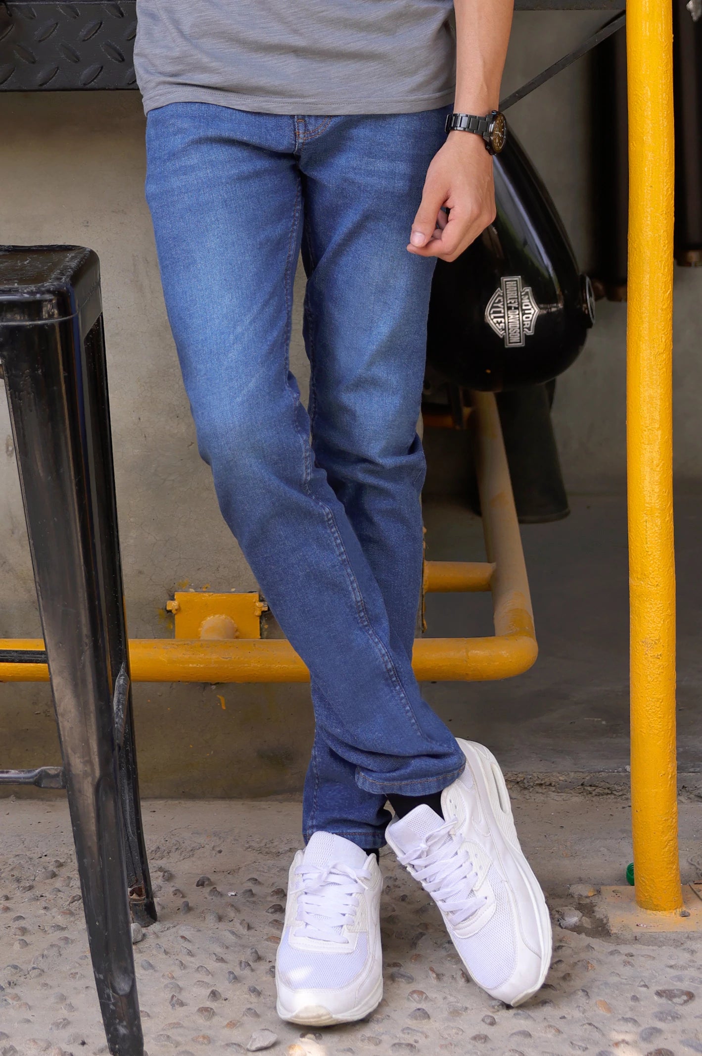 Medium Blue Slim Fit Jeans