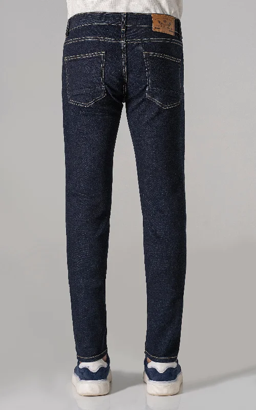 SLIM LEG JEANS DARK BLUE