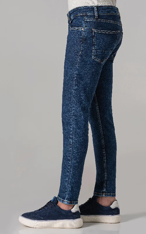 SLIM LEG JEANS DARK BLUE