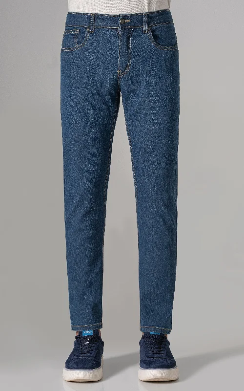 SLIM LEG JEANS MID BLUE