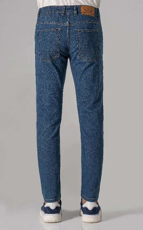 SLIM LEG JEANS MID BLUE