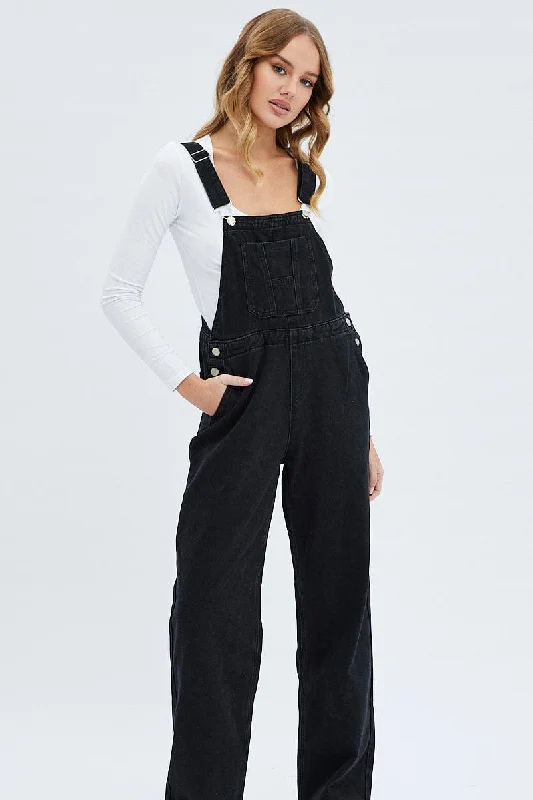 Black Overall Denim