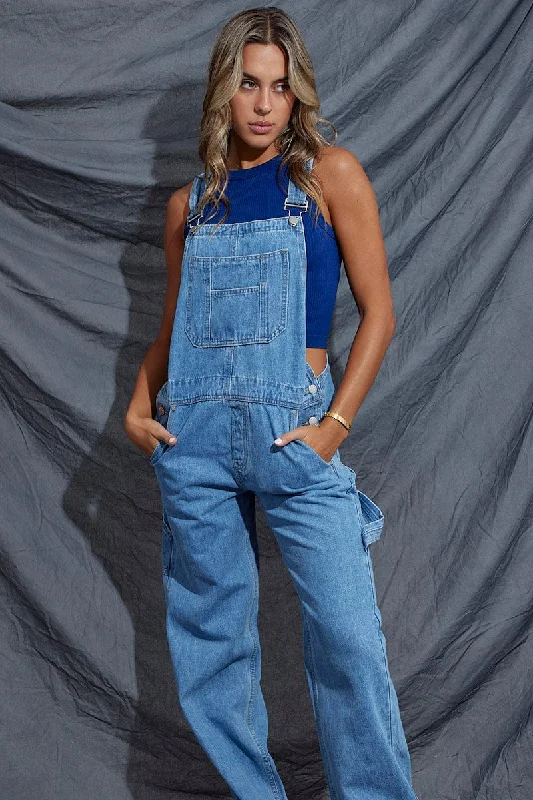 Blue Carpenter Overall Jeans