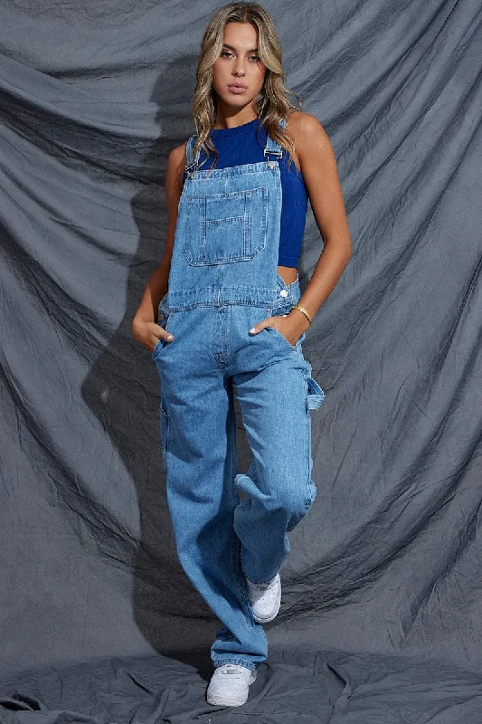 Blue Carpenter Overall Jeans