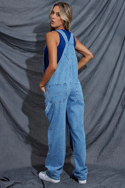 Blue Carpenter Overall Jeans