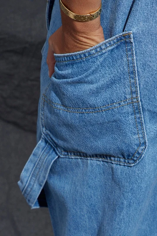 Blue Carpenter Overall Jeans