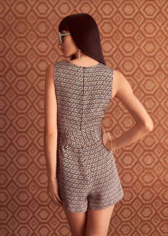 Jasmine Romper - Shanhu Print