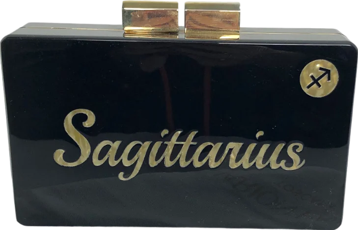 Urania Gazelli Black Saggitarius Zodiac Box Clutch bag